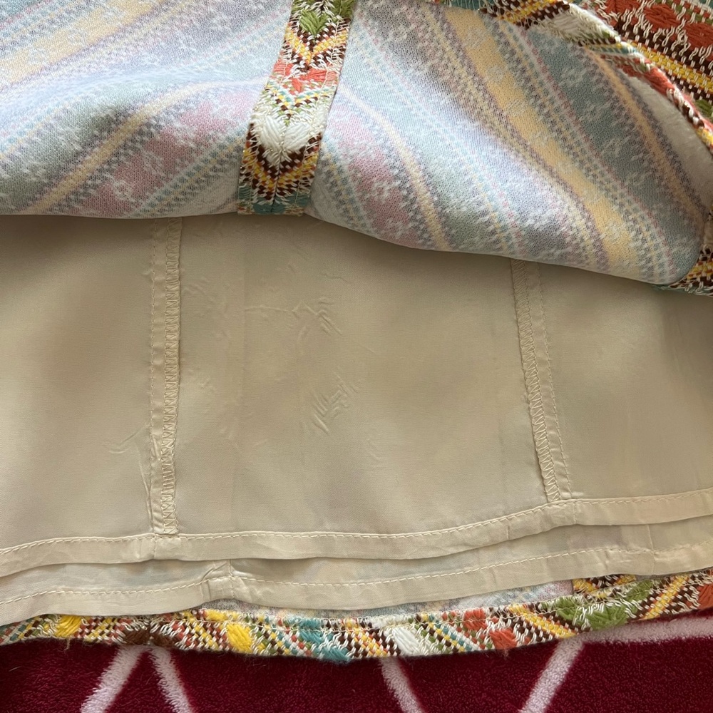 NWOT Nanette Lepore Colorful Chevron Skirt 8 - Picture 9 of 9